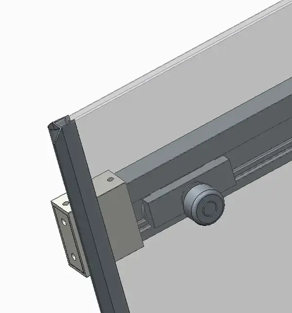Koer SR SD02-140x200 Двері в нішу, прозоре скло, хром (KR5383)