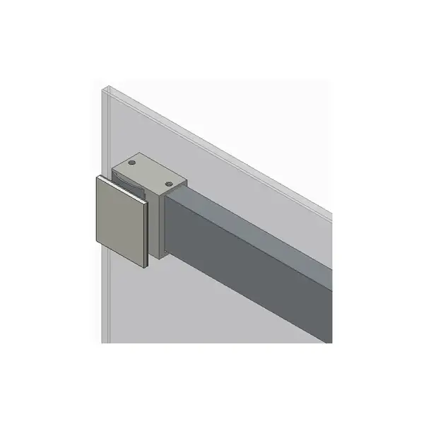 Koer SR SD02-140x200 Двері в нішу, прозоре скло, хром (KR5383)
