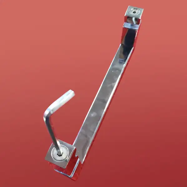Koer SR SD02-140x200 Двері в нішу, прозоре скло, хром (KR5383)