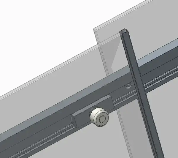 Koer SR SD02-140x200 Двері в нішу, прозоре скло, хром (KR5383)