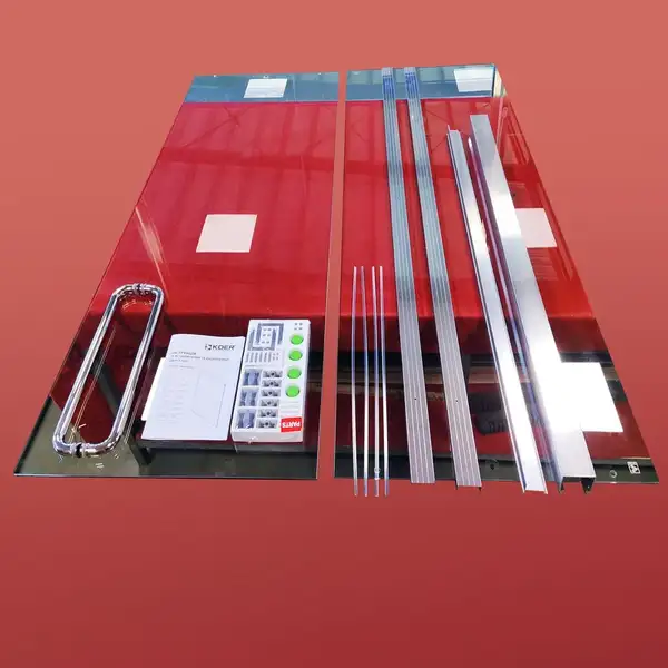 Koer SR SD03 Двері в нішу, прозоре скло Easy Clean, хром (KR5385)
