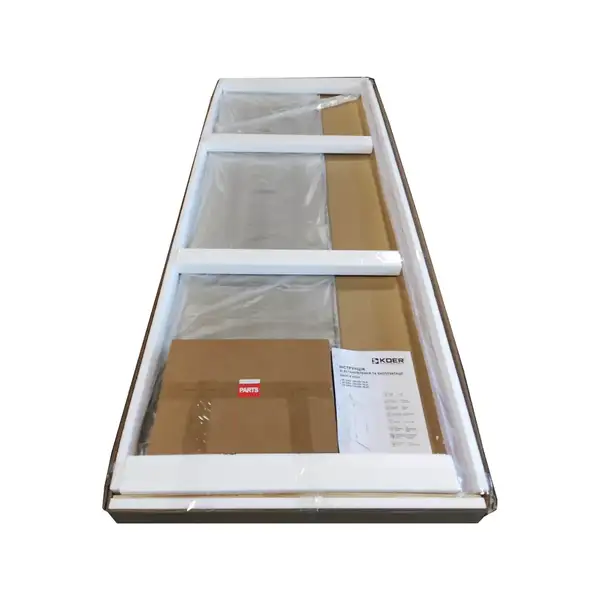 Koer SR SD04-120x200 Двері в нішу, прозоре, графіт (KR5388)