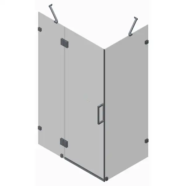 KOER SR Боковая стенка для душевой кабины, графит (KR5391)
