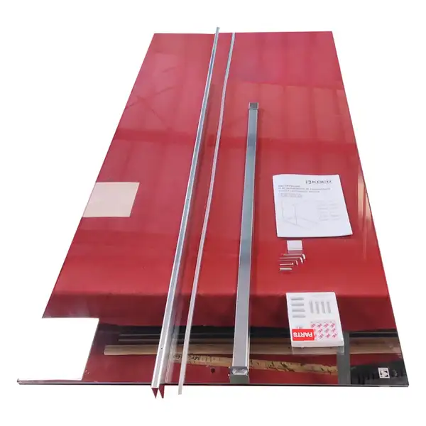 KOER SR SP01-90x200-TR-01 Душевая перегородка, хром (KR5392)