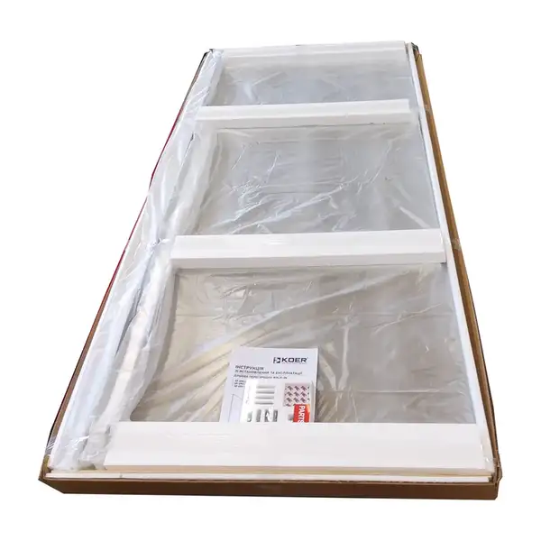 KOER SR SP01-90x200-TR-01 Душевая перегородка, хром (KR5392)