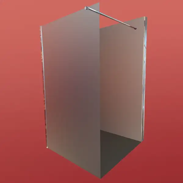 Душова перегородка Koer SR SP01-120x200-TR-01 Walk-In прозоре скло Easy Clean 8мм, хром (KR5394)
