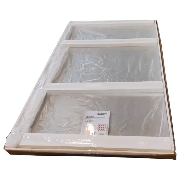 Душова перегородка Koer SR SP01-120x200-TR-01 Walk-In прозоре скло Easy Clean 8мм, хром (KR5394)