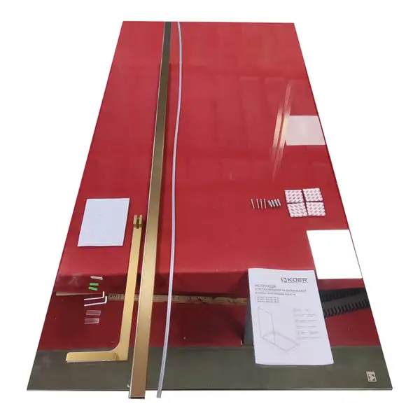 KOER SR SP02-100x200 Walk-In, прозоре скло, матове золото (KR5396)