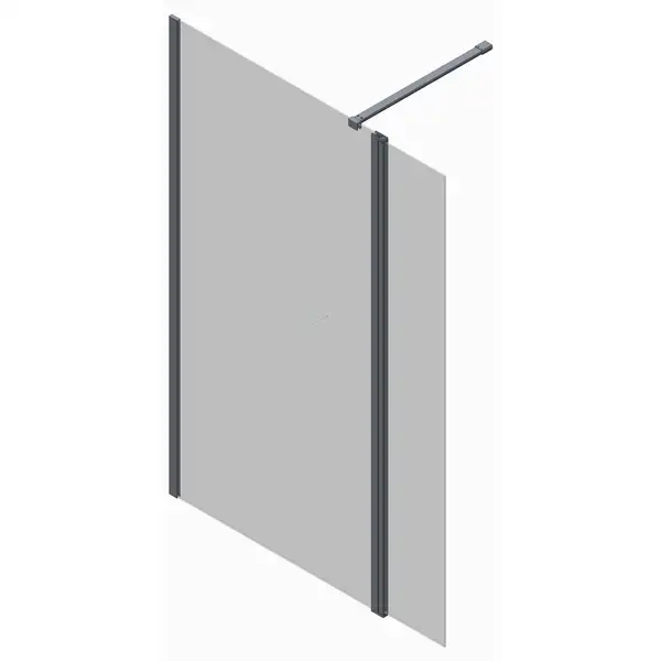 KOER SR SP03-120x200-TR-01 Перегородка Walk-In, хром (KR5398)