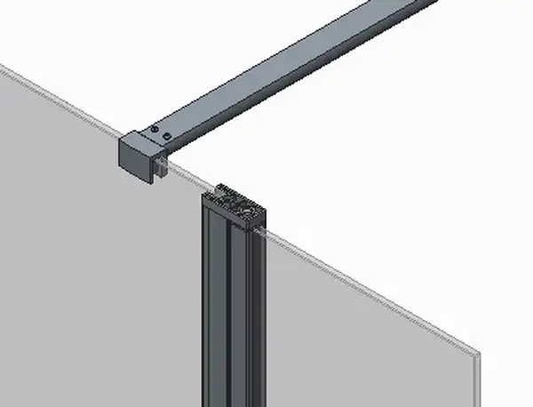 KOER SR SP03-120x200-TR-01 Перегородка Walk-In, хром (KR5398)