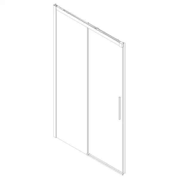 KOER SR SD05 Дверь в душевую нишу, прозрачное стекло (KR5405)