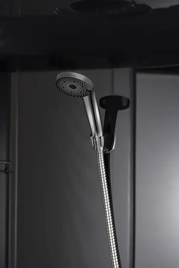Бокс душовий з гідромасажем Mixxus STRONG SBH01-90x90x215-GR SATIN з високим піддоном (MI6889)