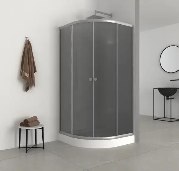 Mixxus PLAIN SCT02 Душова кабіна, 90x90, сіре скло (MI6898)