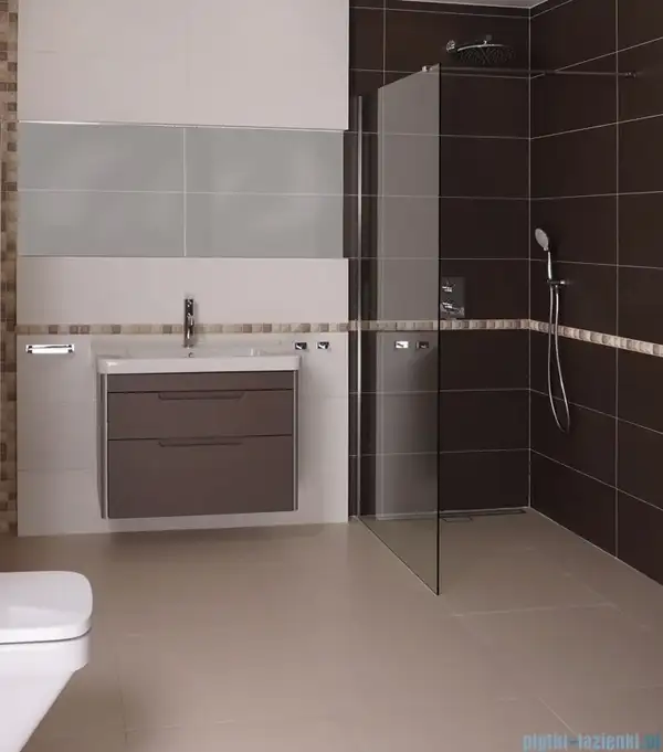 душова кабіна Omnires Marina Walk In 110x200 см безпечне скло, хром (DNR11XCRTR)