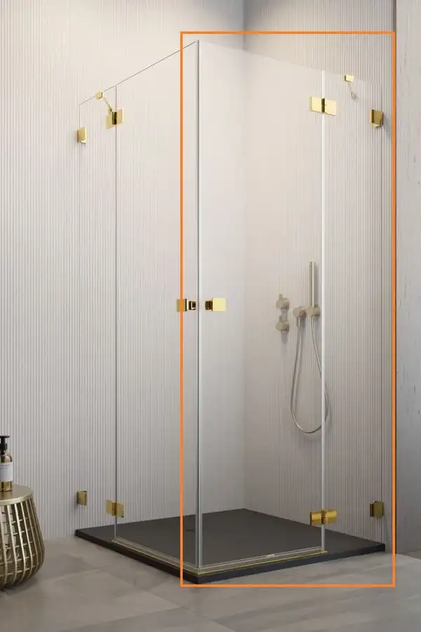 Душова кабіна (половина) Essenza Pro Gold KDD 90 права, RADAWAY (10096090-09-01R)