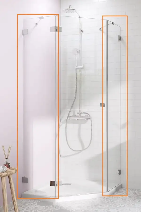 Комплект бокових стінок Essenza Pro PTJ 80 Z x 100 S, RADAWAY (10100500-01-01)