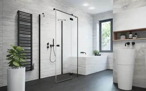 Душові двері Essenza New Black KDJ+S 110 ліві, RADAWAY (385023-54-01L)