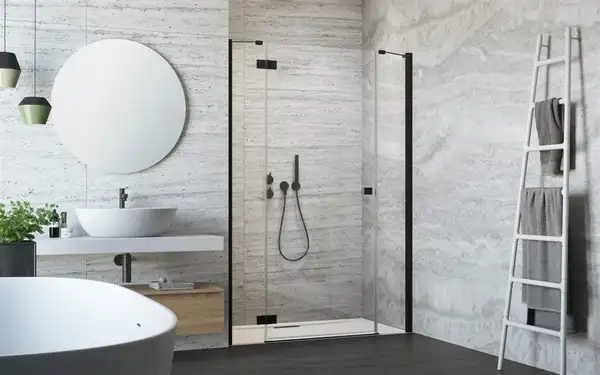 Душові двері Essenza New Black DWJS 130 ліві, RADAWAY (385032-54-01L)