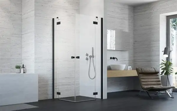Душова кабіна (половина) Essenza New Black KDD 100 права, RADAWAY (385062-54-01R)