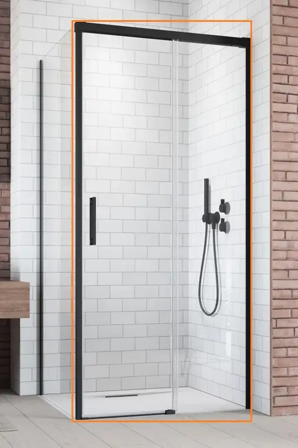 Душові двері Idea Black KDJ 160 праві, RADAWAY (387046-54-01R)