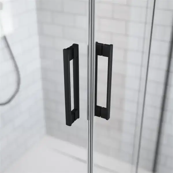 Radaway Idea Black KDD 90 Права душова кабіна, чорна (387060-54-01R)
