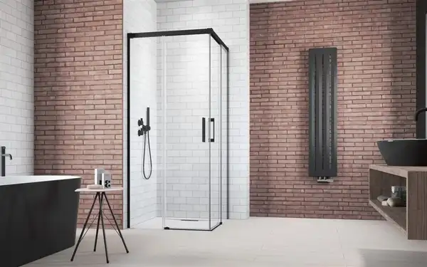 Radaway Idea Black KDD 80R Душова кабіна, чорна (387061-54-01R)