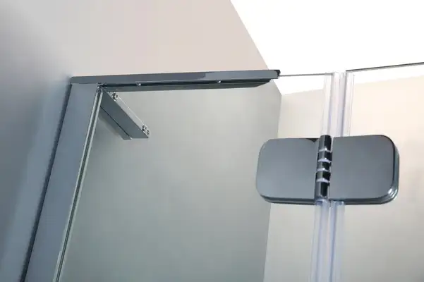 Душова кабіна Volle Benita 90 х 90 х h200 см (профіль - хром, скло - прозоре), з піддоном і сифоном 10-22-905 L