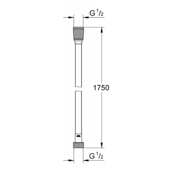 Душовий шланг Grohe Silverflex, графіт (28388A00)