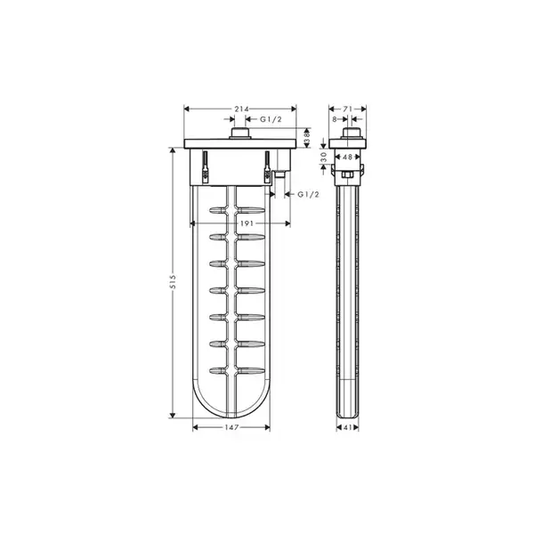 Шланг для лійки Hansgrohe SBox Square 145 (28010670)