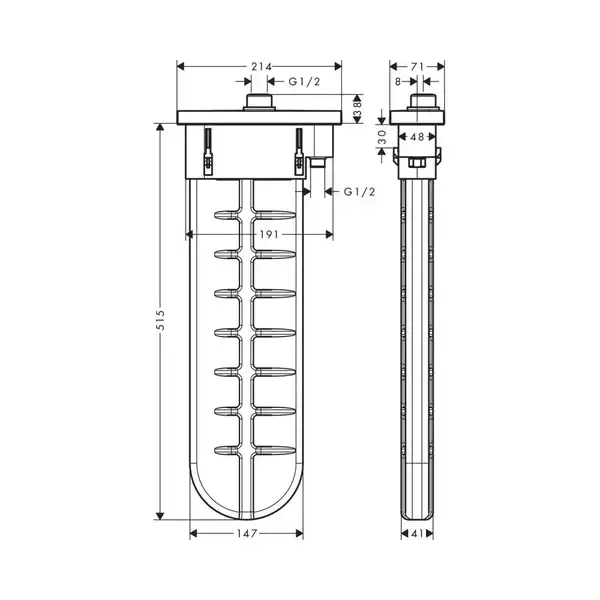 Шланг для лійки Hansgrohe SBox Square 145 (28010700)