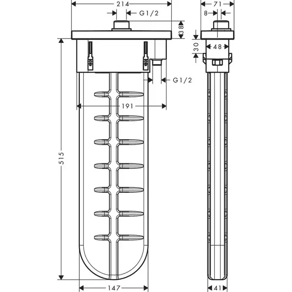 Шланг для лійки Hansgrohe SBox Oval 145 (28020000)