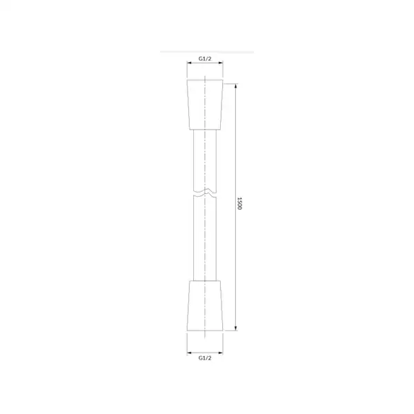 душовий шланг Omnires chrome 150 cm (062CR)