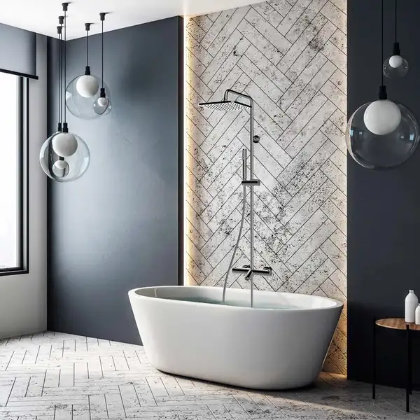 Душова система Bossini Elios Shower з термостатом, з квадратним душем, хром (L10403000030008)