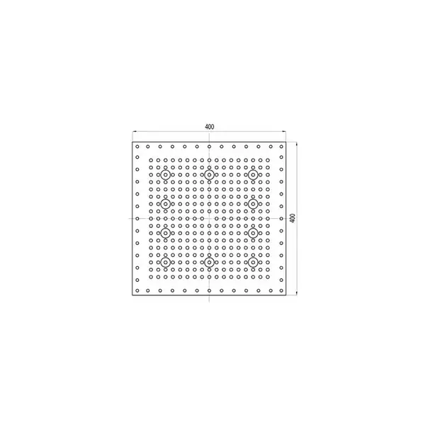 Комплект верхнього душа зі змішувачем і ручної лійкою Bossini Dream cube LIGHT 400 мм, хром (Y373720 PLUS)
