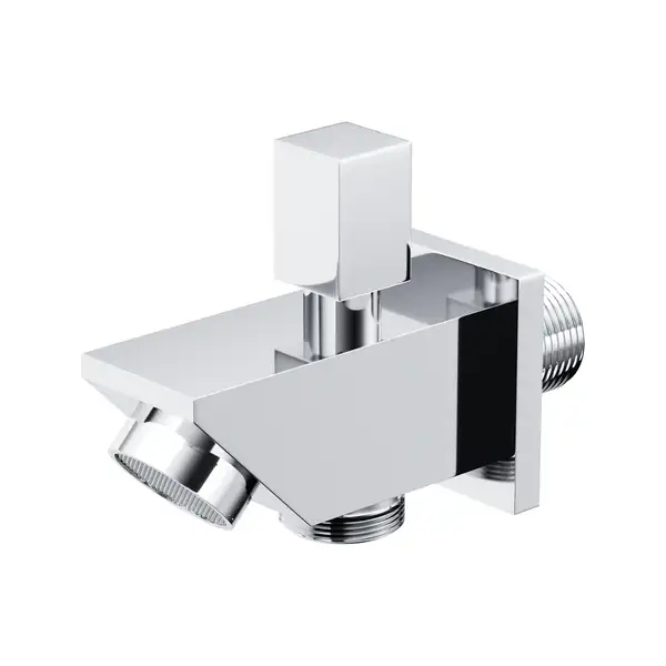 Душевая система с изливом и термостатом CORSAN ANGO 25 CHROME + BOX скрытого монтажа (ZA25TCHW)