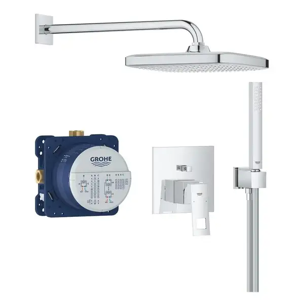 Grohe Eurocube Tempesta 250 Cube, Прихована душова система (25289000)