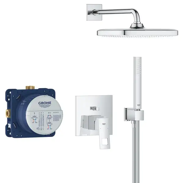 Grohe Eurocube Tempesta 250 Cube, Прихована душова система (25289000)