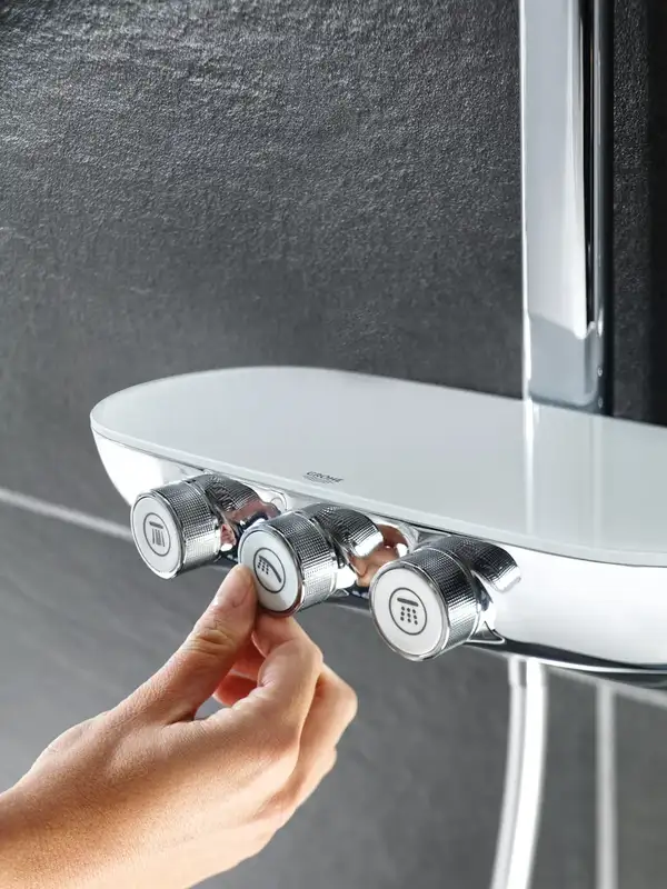 Душова система з термостатом Grohe Rainshower SmartControl 360 Duo (колір - хром)  26250000G