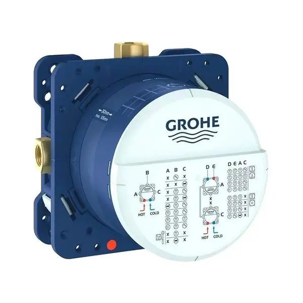 Душевая система скрытого монтажа Grohe Eurocube c Tempesta Cube 250 (цвет - хром) (26415SC3) фото 3 Aquada.com.ua
