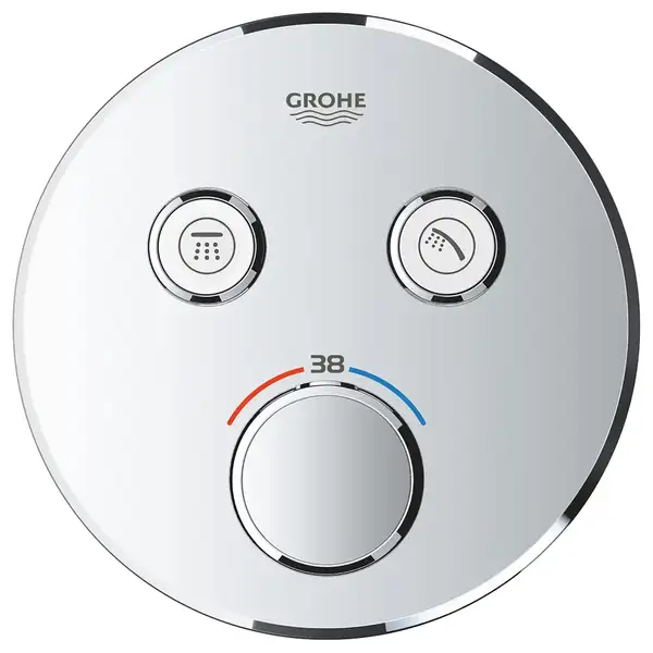 Душевая система скрытого монтажа с термостатом Grohe Grohtherm SmartControl c Tempesta 250 (цвет - хром) (26416SC1)