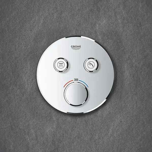 Душевая система скрытого монтажа с термостатом Grohe Grohtherm SmartControl c Tempesta 250 (цвет - хром) (26416SC1)