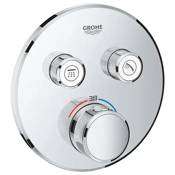 Душевая система скрытого монтажа с термостатом Grohe Grohtherm SmartControl c Tempesta 250 (цвет - хром) (26416SC1)