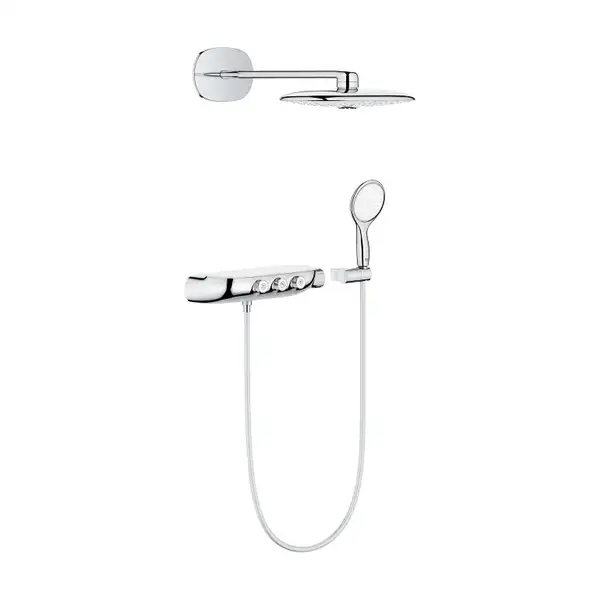 Душевая система скрытого монтажа с термостатом Grohe Rainshower System SmartControl 360 DUO Combi (цвет - хром) (264430001) фото 1 Aquada.com.ua