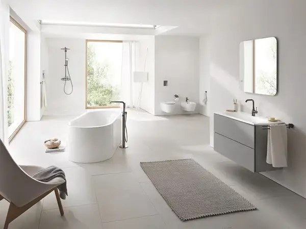 Душевая система с термостатом Grohe Euphoria Smart Control System 310 Duo (цвет - тёмный графит, матовый) (26507AL0) фото 2 Aquada.com.ua