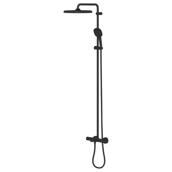 Grohe Tempesta System 250 Cube Душова система для ванни, чорний матовий (266912431)