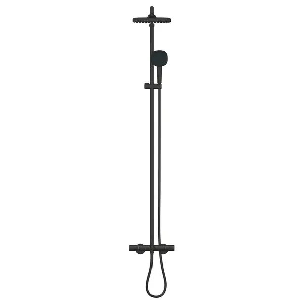 Grohe Tempesta System 250 Cube Душова система для ванни, чорний матовий (266912431)