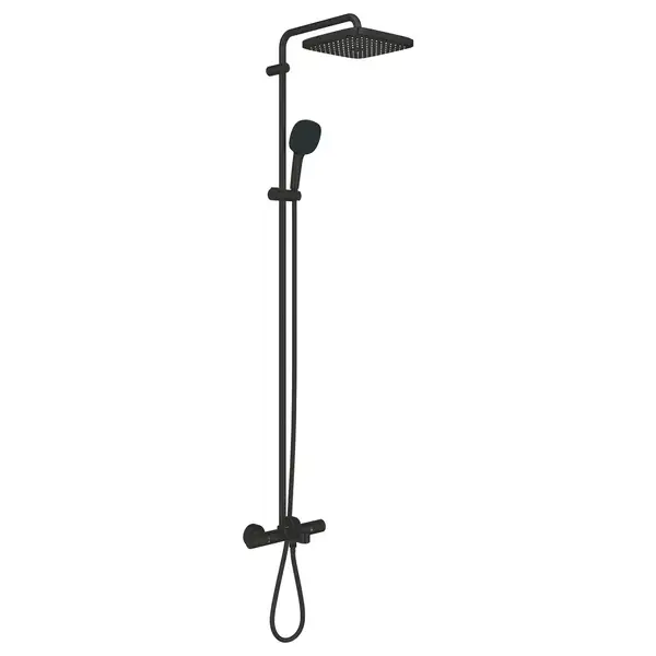 Grohe Tempesta System 250 Cube Душова система для ванни, чорний матовий (266912431)
