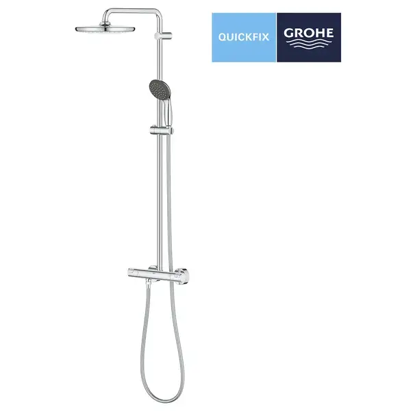 Душова система з термостатом для настінного монтажу Grohe Vitalio Start System 250 26816000