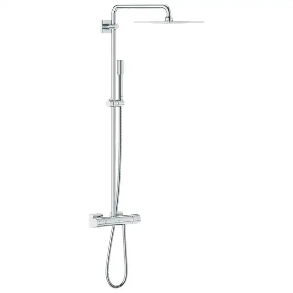 Душова система з термостатом для настінного монтажу GROHE Rainshower F-Series System 254 (27469000)