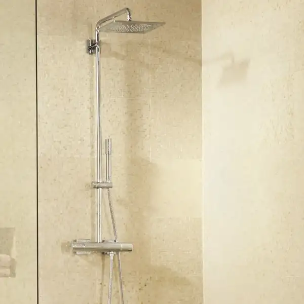 Душова система з термостатом для настінного монтажу GROHE Rainshower F-Series System 254 (27469000)